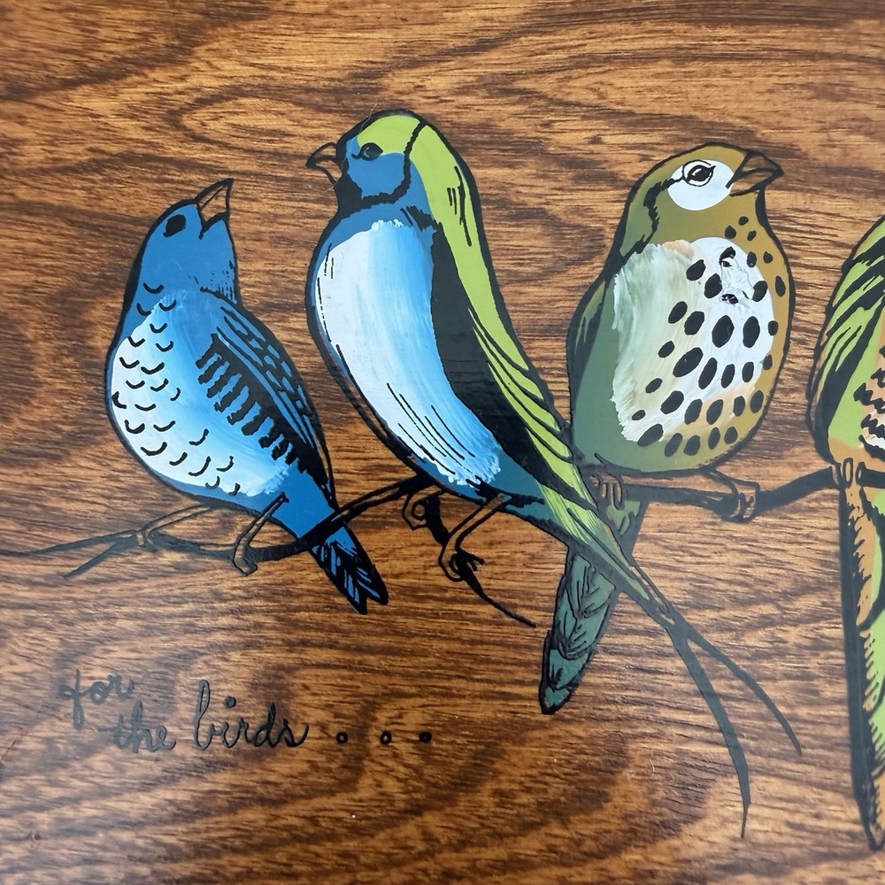 Enid Collins Of Texas 1960s Wood Purse Box Bag - For the Birds - Picture 10 of 11